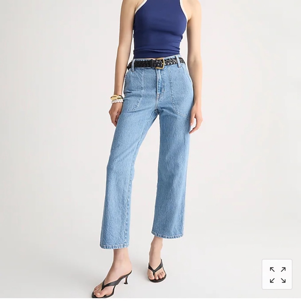 Sailor slim wide-leg jean in Morning Sky wash